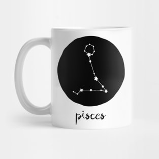 Pisces Zodiac Constellation Astrological Sign Celestial Art Design Mug